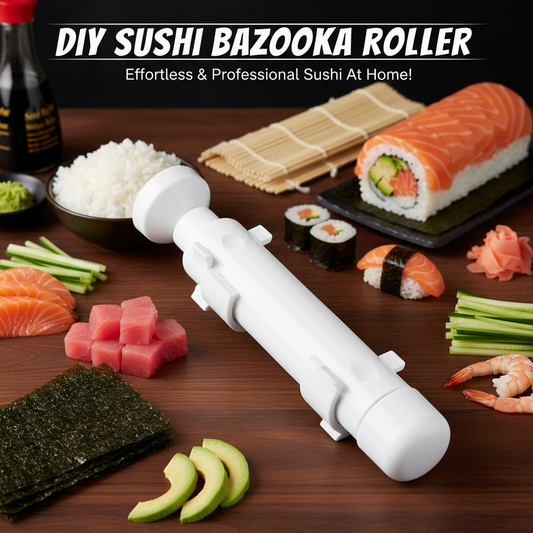 Sushi Bazooka Maker - Quick & Easy DIY Sushi Roll Mold Kit for Perfect Sushi Rolls