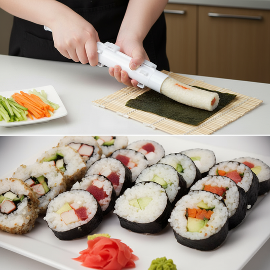 Sushi Bazooka Maker - Quick & Easy DIY Sushi Roll Mold Kit for Perfect Sushi Rolls