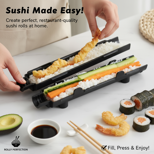 Sushi Bazooka Maker - Quick & Easy DIY Sushi Roll Mold Kit for Perfect Sushi Rolls