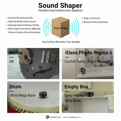 8D Mini Bone Conduction Bluetooth Speaker – TWS Wireless Stereo Sound, FM Radio, Portable Audio for Sports & Travel
