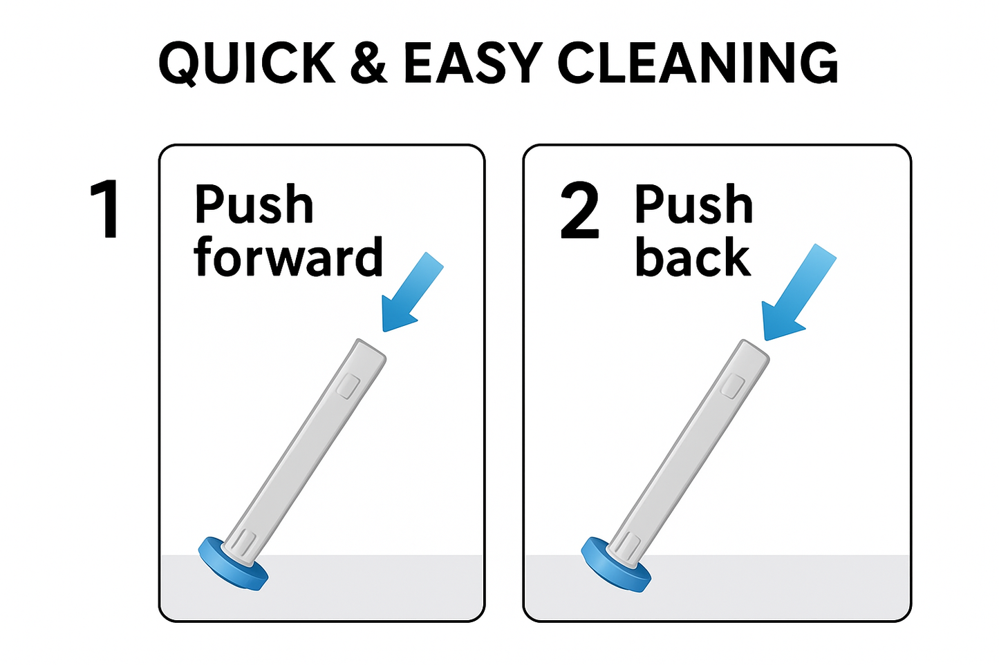 Disposable Toilet Brush with Refills Replaceable Cleaning Pads