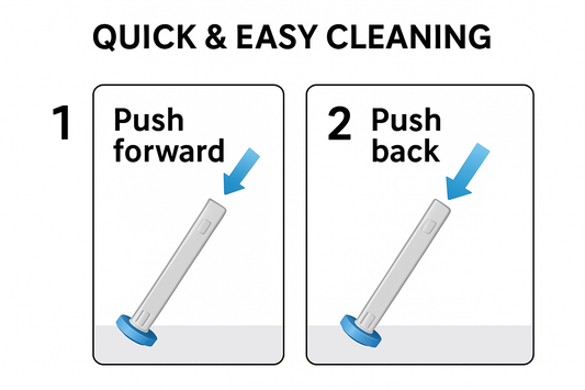 Disposable Toilet Brush with Refills Replaceable Cleaning Pads