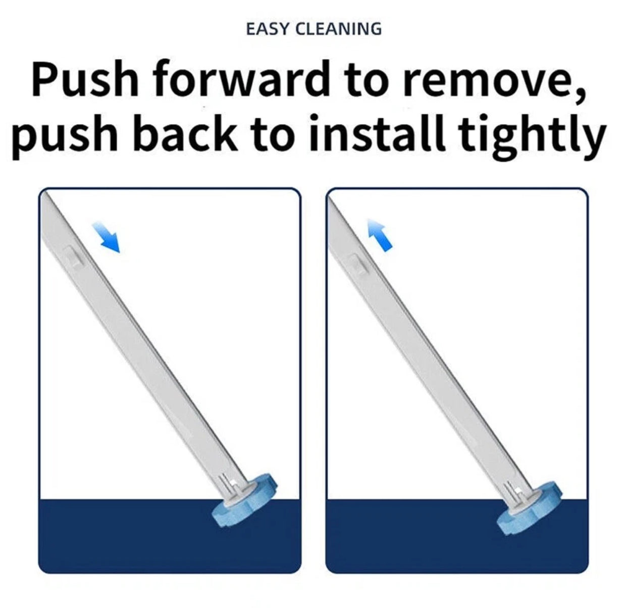 Disposable Toilet Brush with Refills Replaceable Cleaning Pads