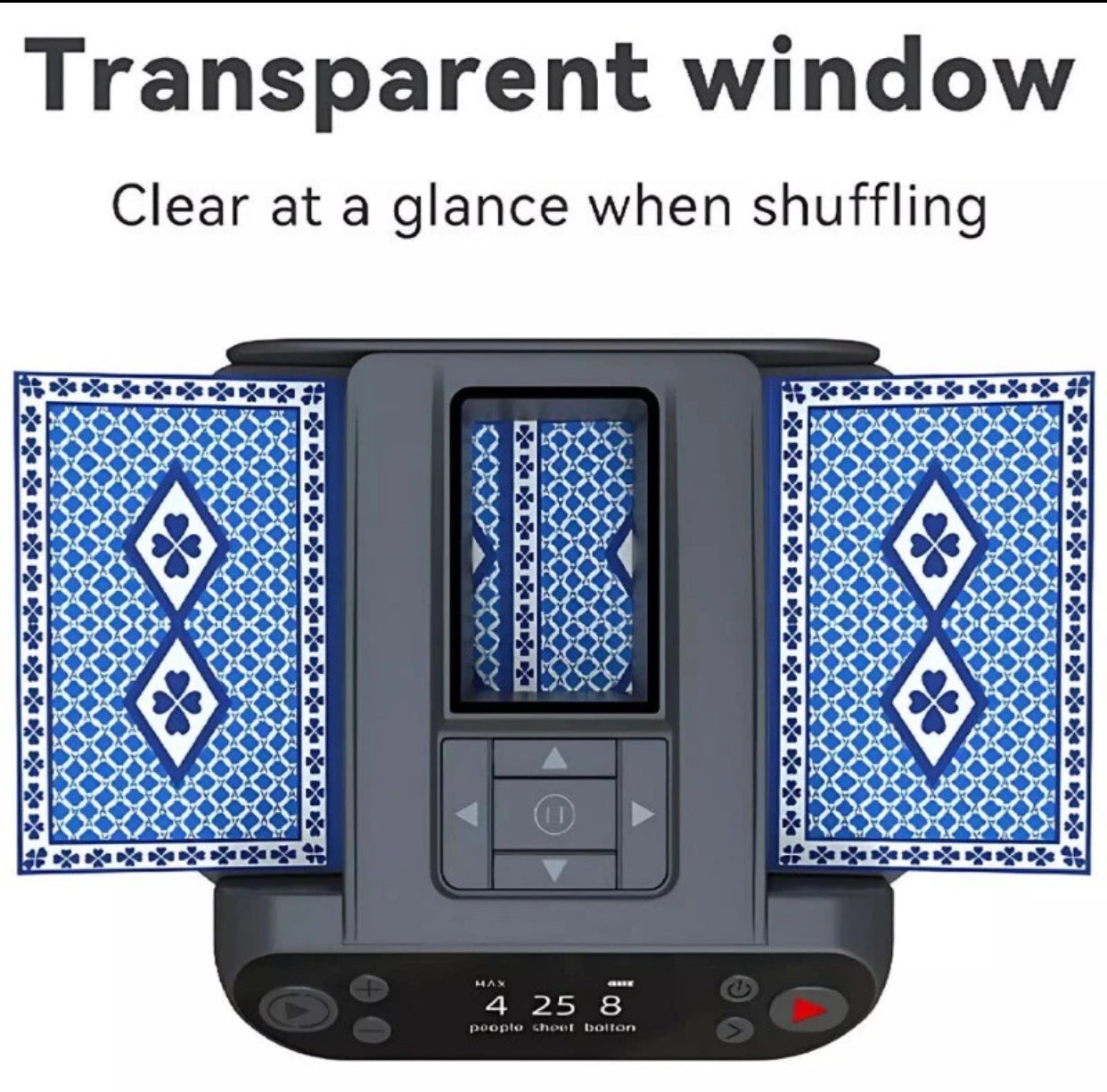 2-in-1 Automatic Card Shuffler & Dealer Machine 360° Rotating | 2 Decks Electric Card Mixer UK