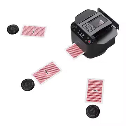 2-in-1 Automatic Card Shuffler & Dealer Machine 360° Rotating | 2 Decks Electric Card Mixer UK