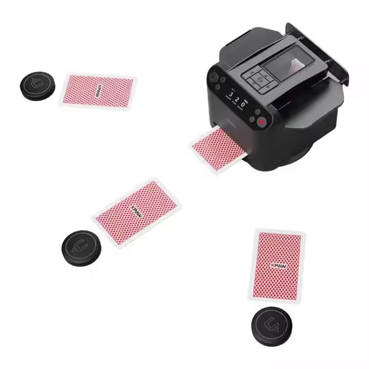 2-in-1 Automatic Card Shuffler & Dealer Machine 360° Rotating | 2 Decks Electric Card Mixer UK