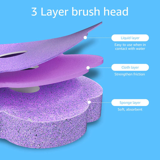 Disposable Toilet Brush with Refills Replaceable Cleaning Pads