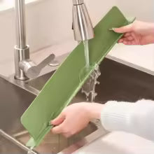 Reusable Flexible Silicone Sink Splash Guard with Suction Cups Kitchen water Shield